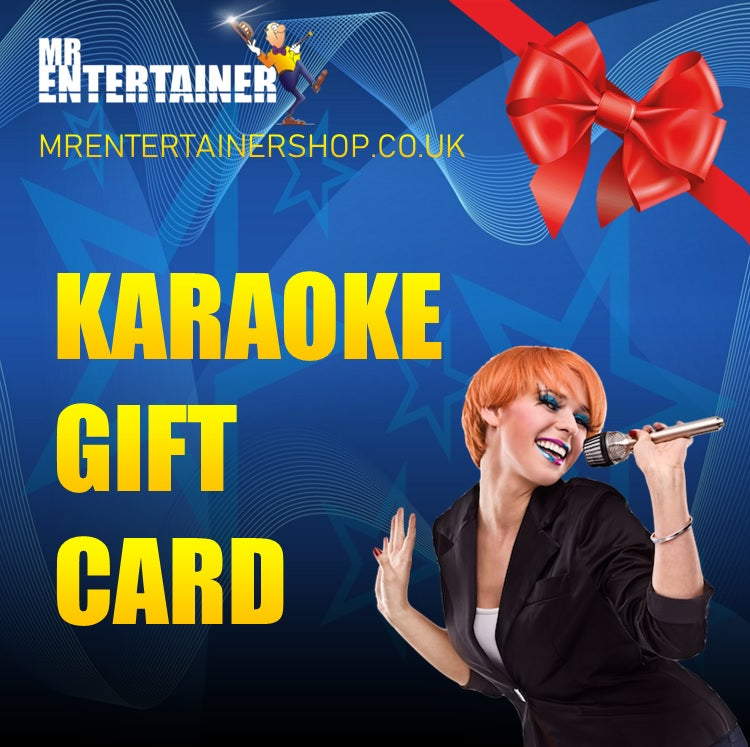 Mr Entertainer Karaoke Gift Card Mr Entertainer Shop