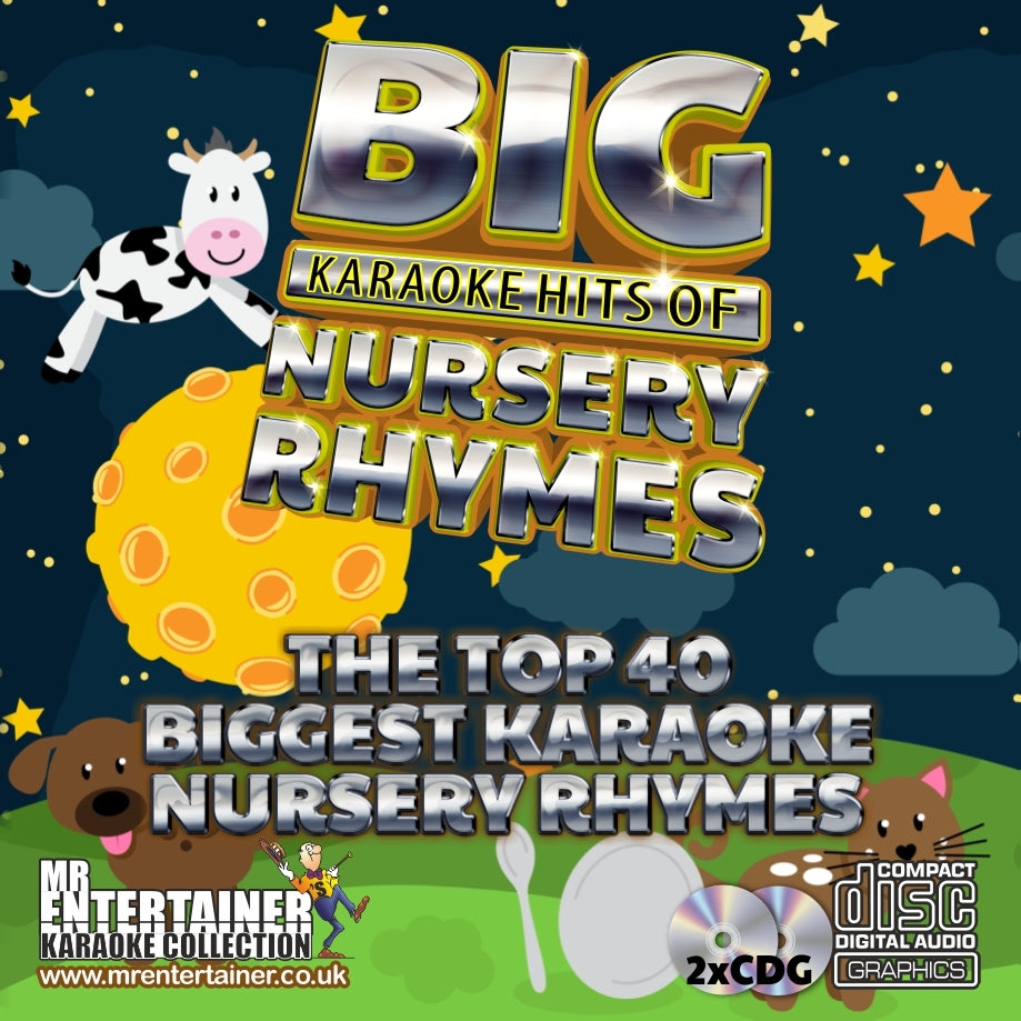 Nursery Rhymes Karaoke CDG Set Dischi. Mr Entertainer Big Hits - Foto 3