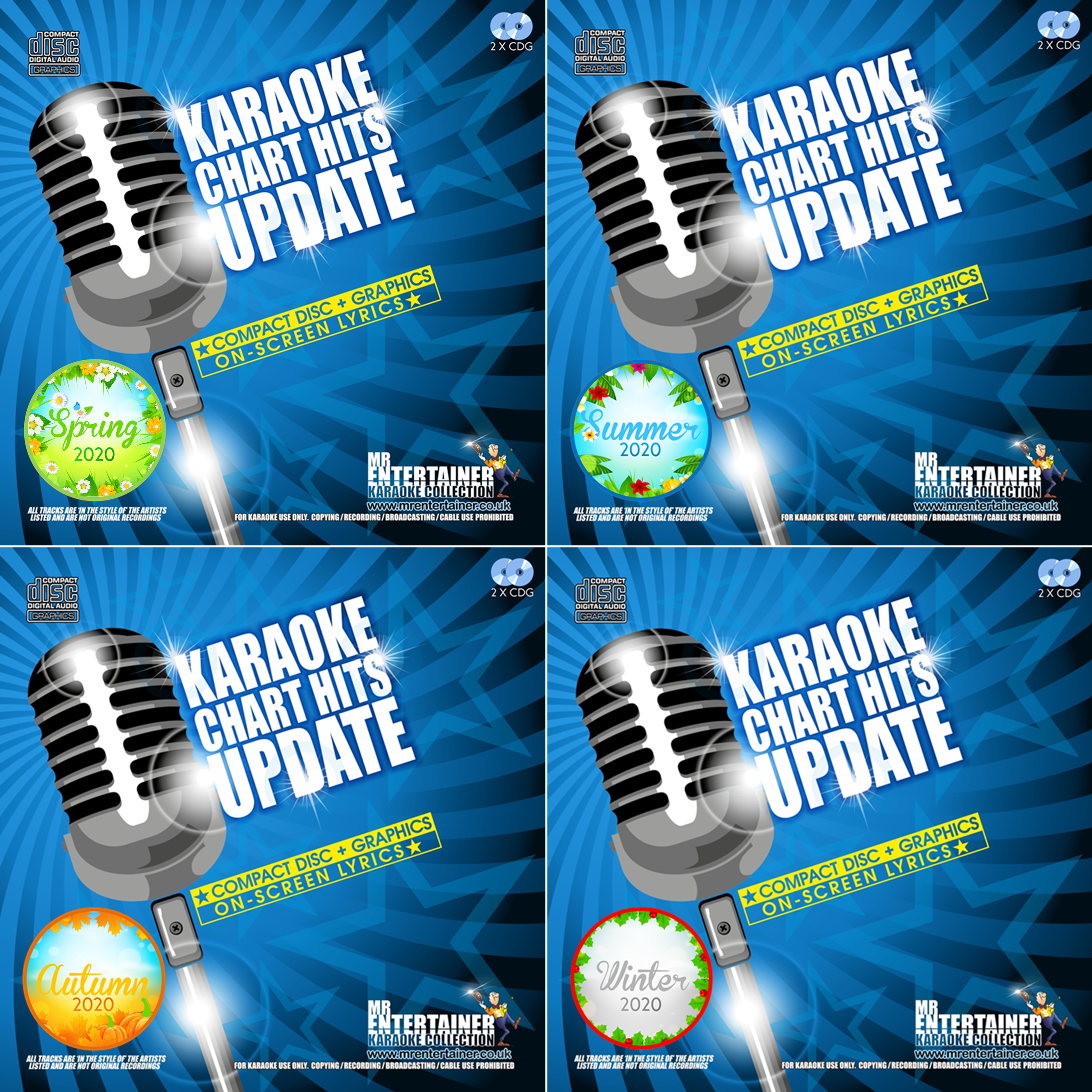 Mr Entertainer Karaoke CDG Chart Hits Update 2020 MEGA BUNDLE