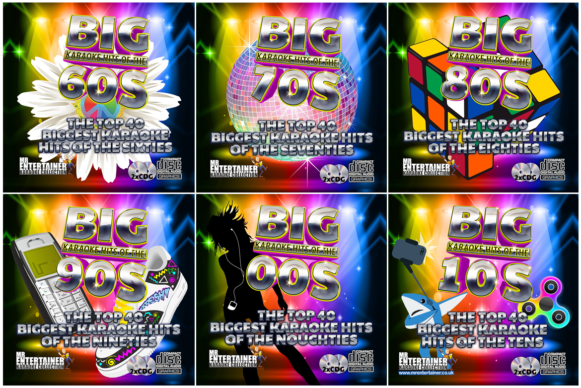 Big Karaoke Hits of The Decades – Mr Entertainer Shop